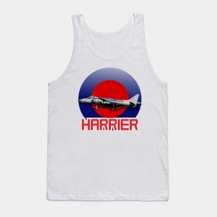 Harrier Jump jet in RAF roundel Tank Top